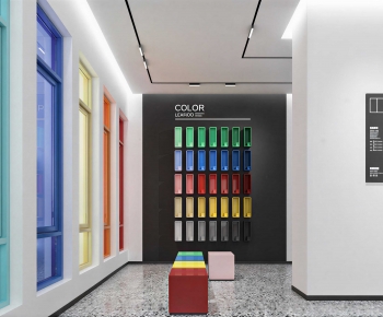Modern Exhibition Hall-ID:694674974