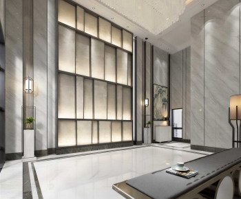 New Chinese Style Lobby Hall-ID:388772013