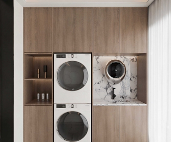 Modern Balcony Laundry Room-ID:397546058