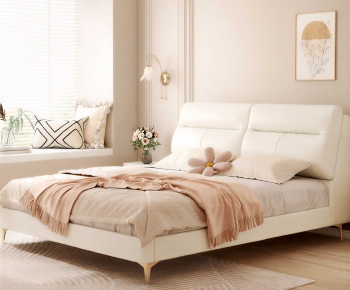Modern Double Bed-ID:160780071