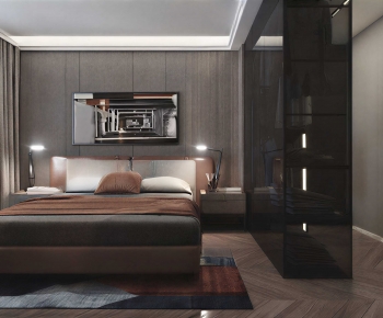 New Chinese Style Bedroom-ID:122622014