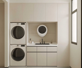 Modern Laundry Cabinet-ID:433044911