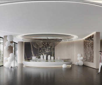 Modern Office Reception Desk-ID:740645894