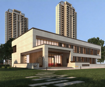 Modern Building Appearance-ID:367506985