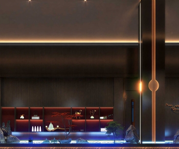 Modern Office Reception Desk-ID:152280098