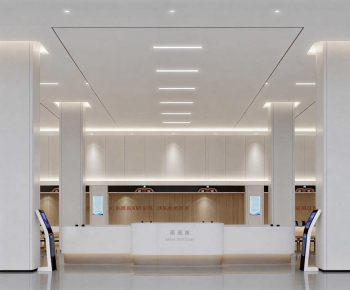 Modern Office Reception Desk-ID:162575965