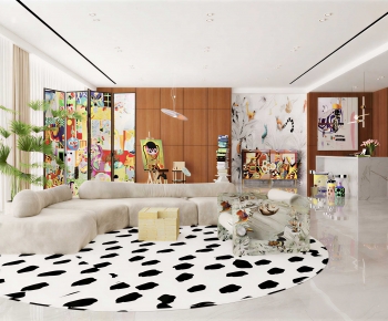 Modern A Living Room-ID:621039914