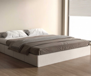 Modern Double Bed-ID:187408922