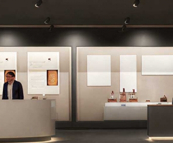 Modern Exhibition Hall-ID:717830795