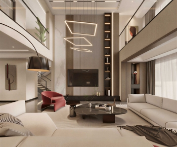 Modern A Living Room-ID:763969429