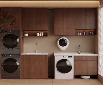 Modern Laundry Cabinet-ID:611400627