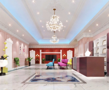 Modern Office Reception Desk-ID:364700085