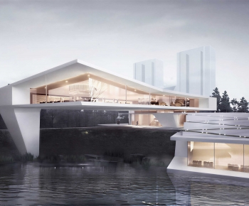 Modern Building Appearance-ID:703596124
