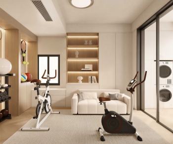 Modern Home Fitness Room-ID:223760698