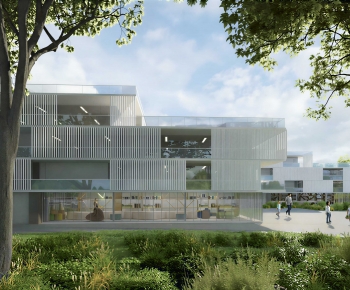 Modern Building Appearance-ID:196043976