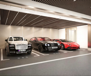 Modern Underground Parking Lot-ID:189263111