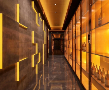 Modern Corridor Elevator Hall-ID:259926082