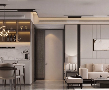 Modern A Living Room-ID:410954007
