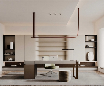 Wabi-sabi Style Study Space-ID:662385943