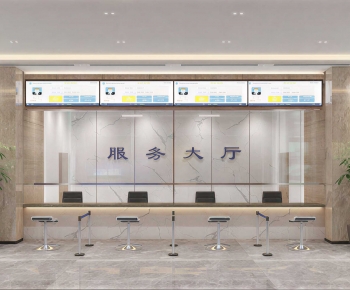 Modern Office Reception Desk-ID:160696031