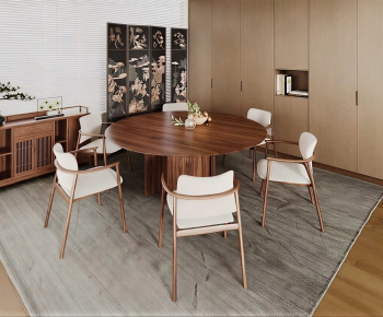 Modern Dining Table And Chairs-ID:227437976