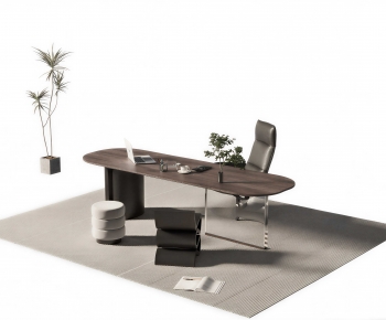 Modern Office Desk And Chair-ID:231636059
