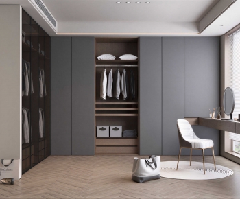Modern Clothes Storage Area-ID:221076979