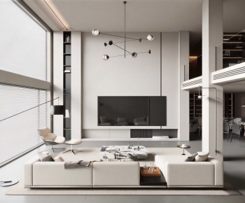 Modern A Living Room-ID:802051071