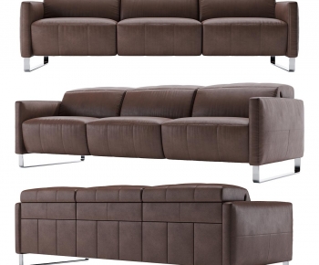 Modern Three-seat Sofa-ID:617197995