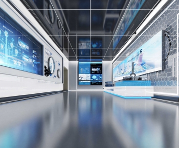 Modern Exhibition Hall-ID:450995922