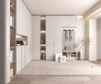 Modern Clothes Storage Area-ID:339482079