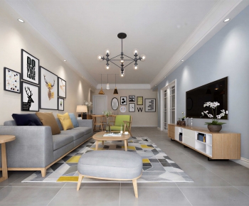 Modern A Living Room-ID:246876007