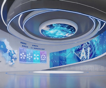 Modern Exhibition Hall-ID:505399943