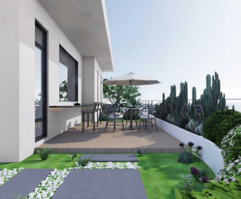 Modern Courtyard/landscape-ID:864036085