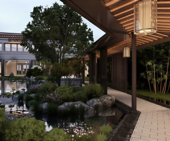 Chinese Style Courtyard/landscape-ID:367089991