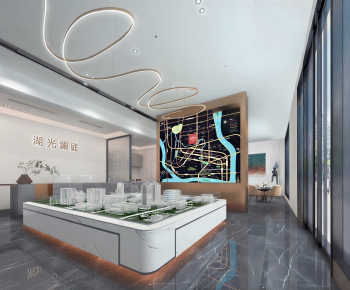 Modern Real Estate Sales Office-ID:584084992