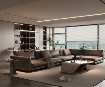Modern A Living Room-ID:340369942