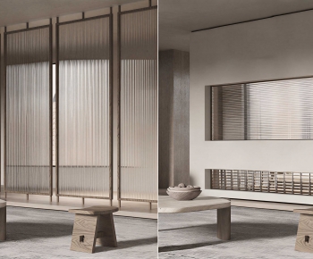 Modern Glass Screen Partition-ID:930638076