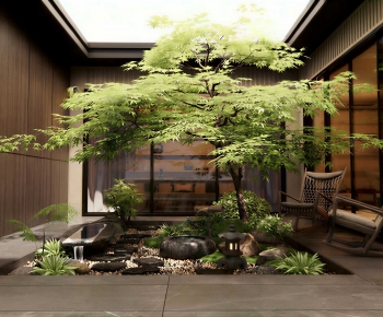 Japanese Style Courtyard/landscape-ID:958585024