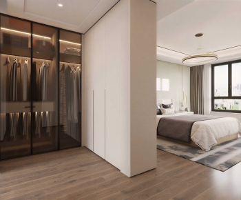 Modern Clothes Storage Area-ID:371187932