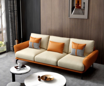 Modern Three-seat Sofa-ID:359512094