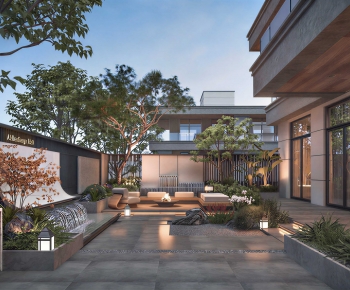 Modern Courtyard/landscape-ID:872682096