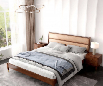 Modern Double Bed-ID:381115919