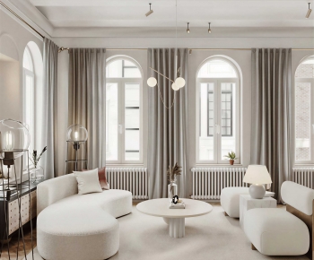 French Style A Living Room-ID:377887016