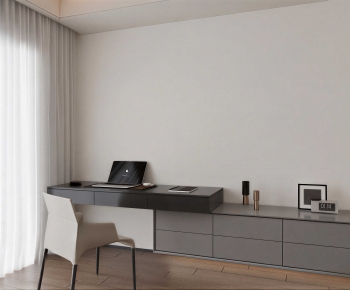 Modern Computer Desk And Chair-ID:635656124