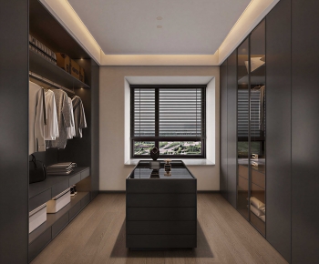 Modern Clothes Storage Area-ID:569260176