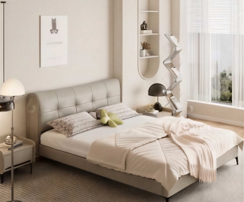 Modern Double Bed-ID:509898909