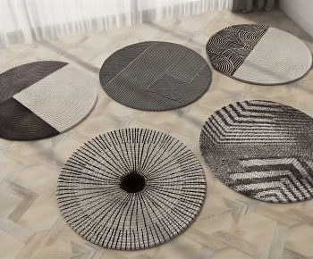 Modern Circular Carpet-ID:976197968