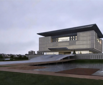 Modern Facade Element-ID:541151052