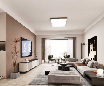 Modern A Living Room-ID:960150961